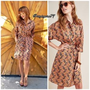 NWT, Anthropologie, Edeline Abstract Shirtdress
